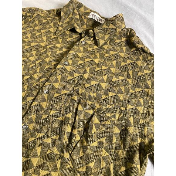 Vtg. 90s Pronto-Uomo Abstract Pattern MADE IN ITALY Shirt - Picture 1 of 8